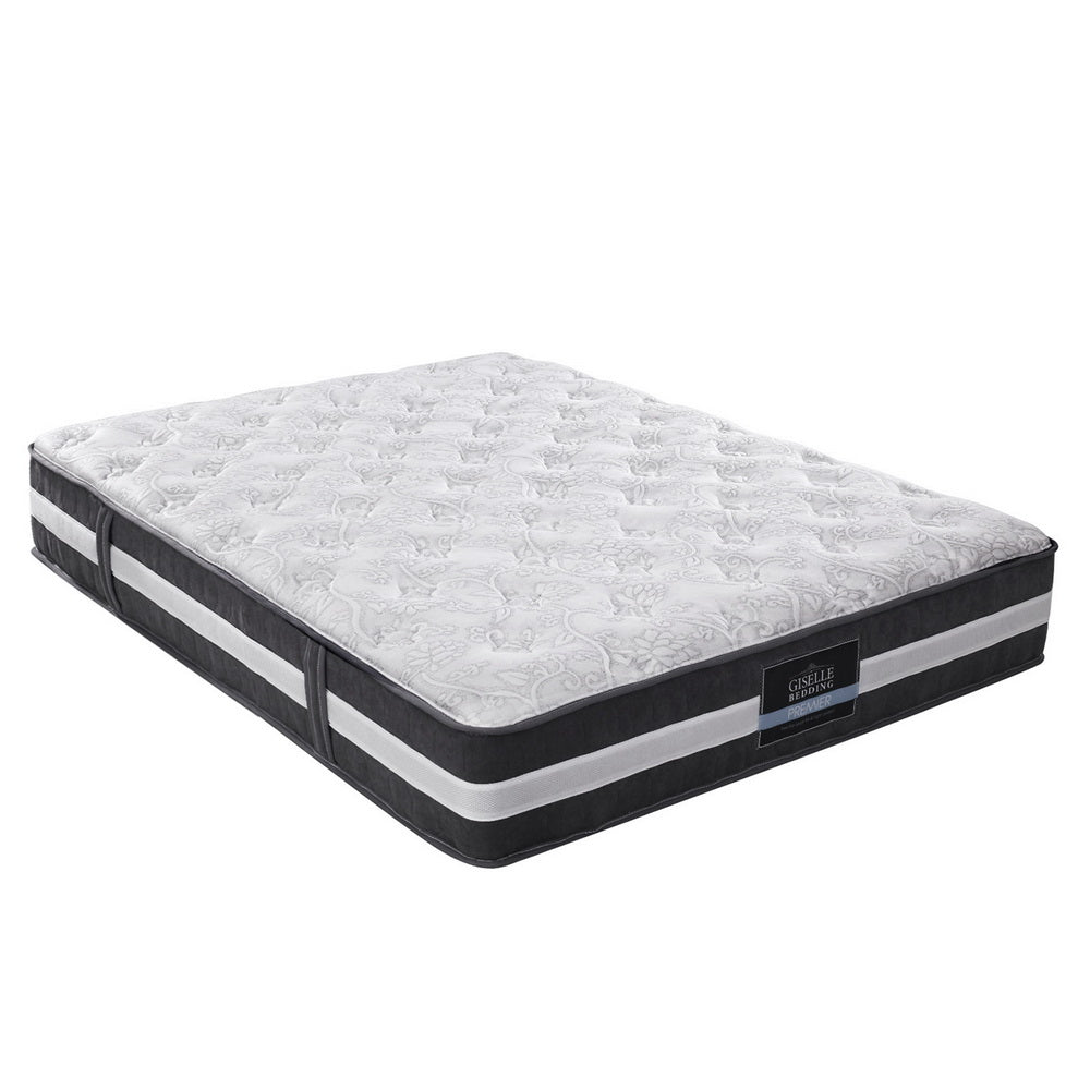 Giselle Bedding Lotus Tight Top Pocket Spring Mattress 30cm Thick – Double - Newstart Furniture