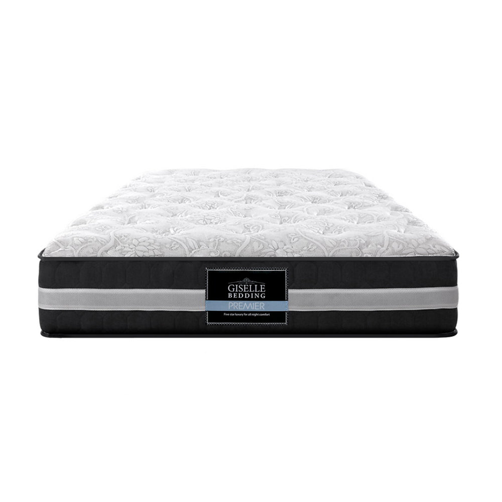 Giselle King Single Mattress Bed Size 7 Zone Pocket Spring Medium Firm Foam 30cm - Newstart Furniture