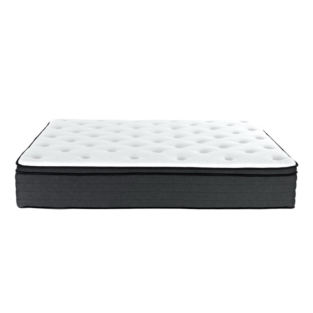 Giselle Bedding KING Mattress Bed 7 Zone Euro Top Pocket Spring Firm Foam - Newstart Furniture