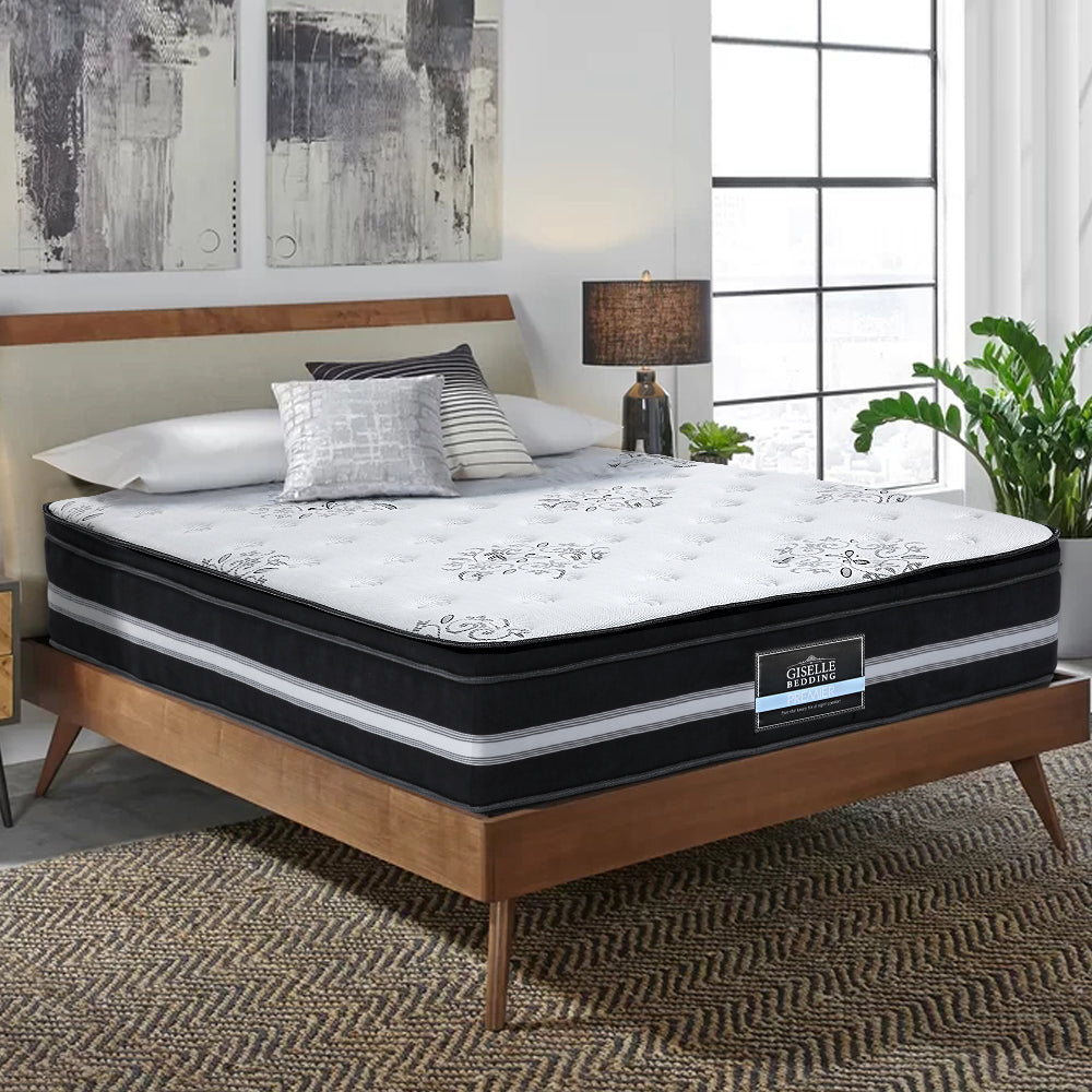 Giselle Double Size Mattress Bed COOL GEL Memory Foam Euro Top Pocket Spring - Newstart Furniture