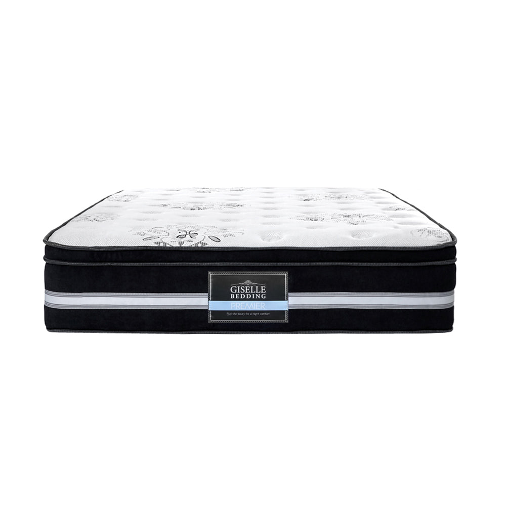 Giselle King Single Size Mattress Bed COOL GEL Memory Foam Eurotop Pocket Spring - Newstart Furniture