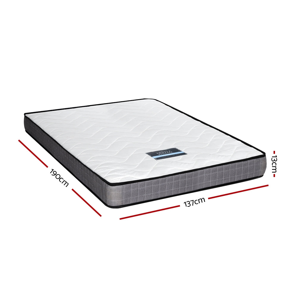 Giselle Mattress Medium Firm Mattresses Tight Top Bed Bonnel Spring 13cm DOUBLE - Newstart Furniture