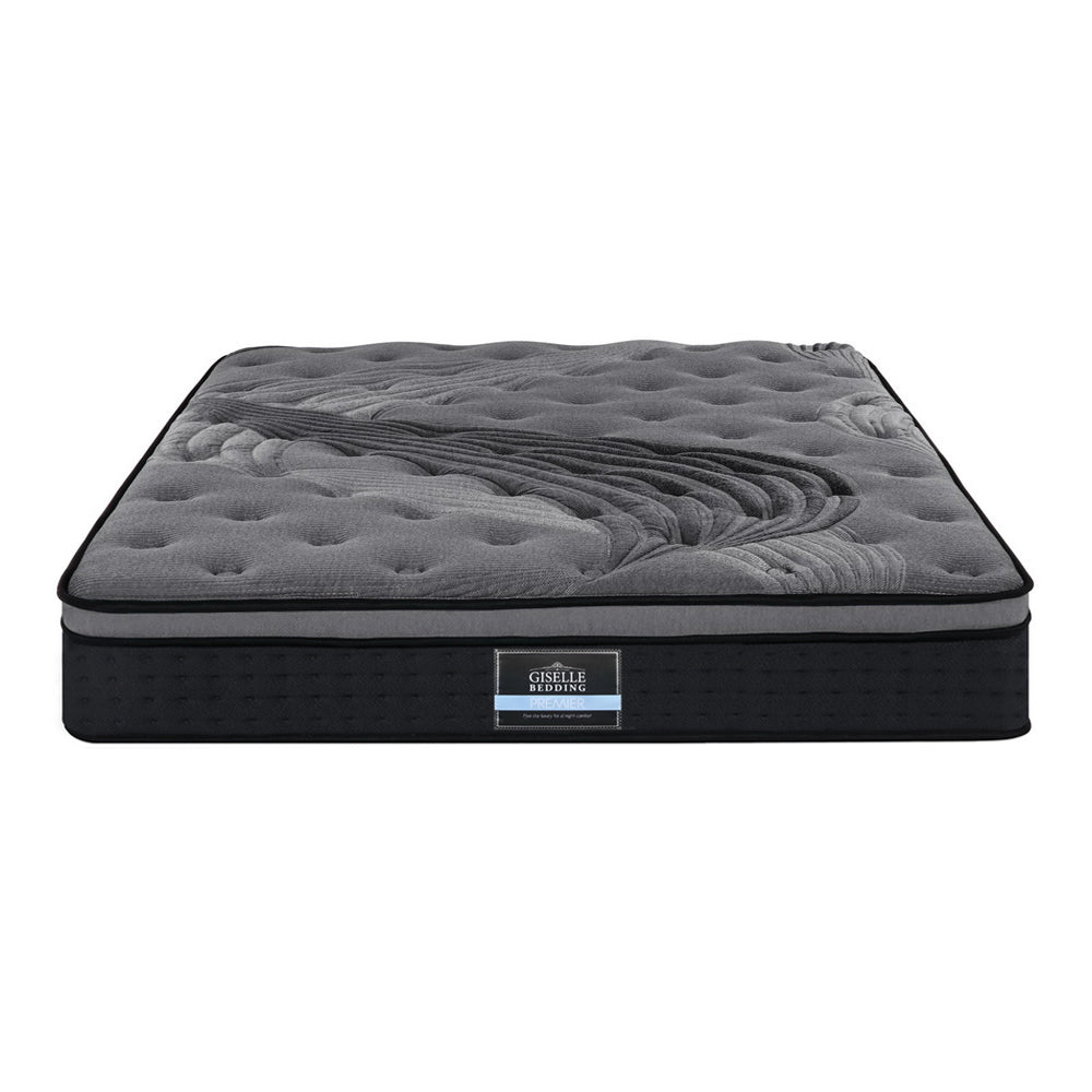 Giselle Bedding Alanya Euro Top Pocket Spring Mattress 34cm Thick – Double - Newstart Furniture