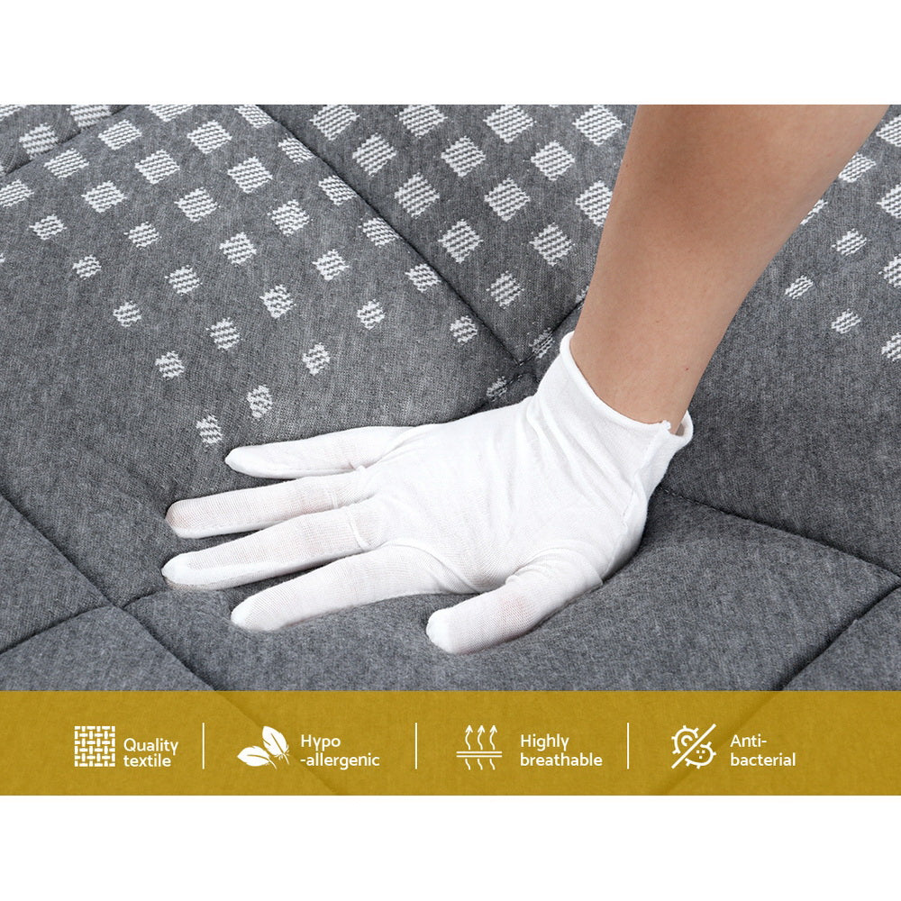 Giselle Mattress Pillow Top Bed Size Bonnell Spring Medium Firm Foam 18CM KS - Newstart Furniture