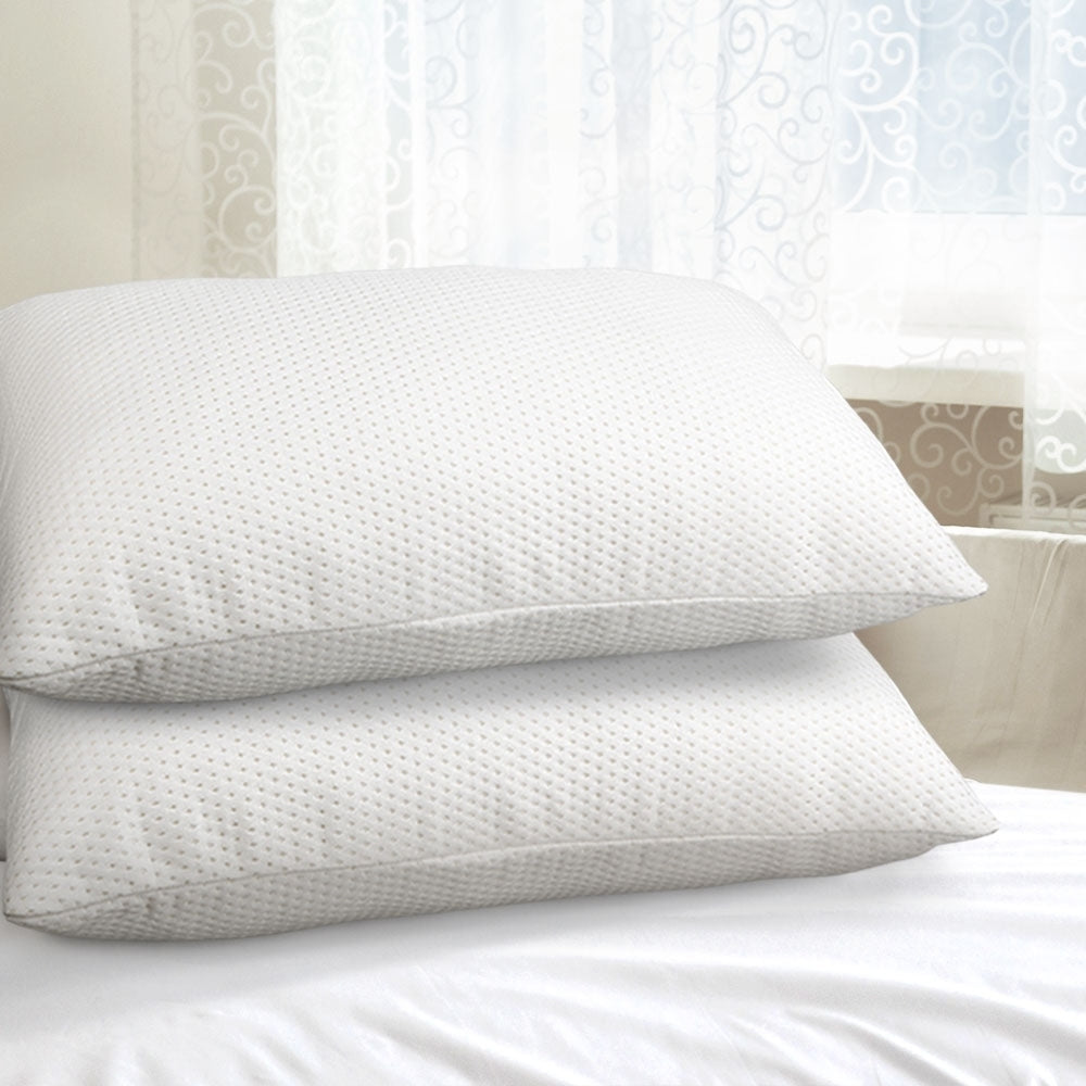 Giselle Bedding Set of 2 Visco Elastic Memory Foam Pillows - Newstart Furniture