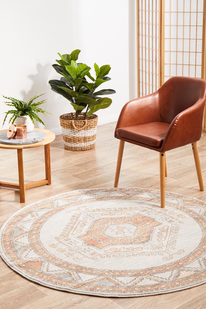 Mayfair Caitlen Natural Round Rug - Newstart Furniture