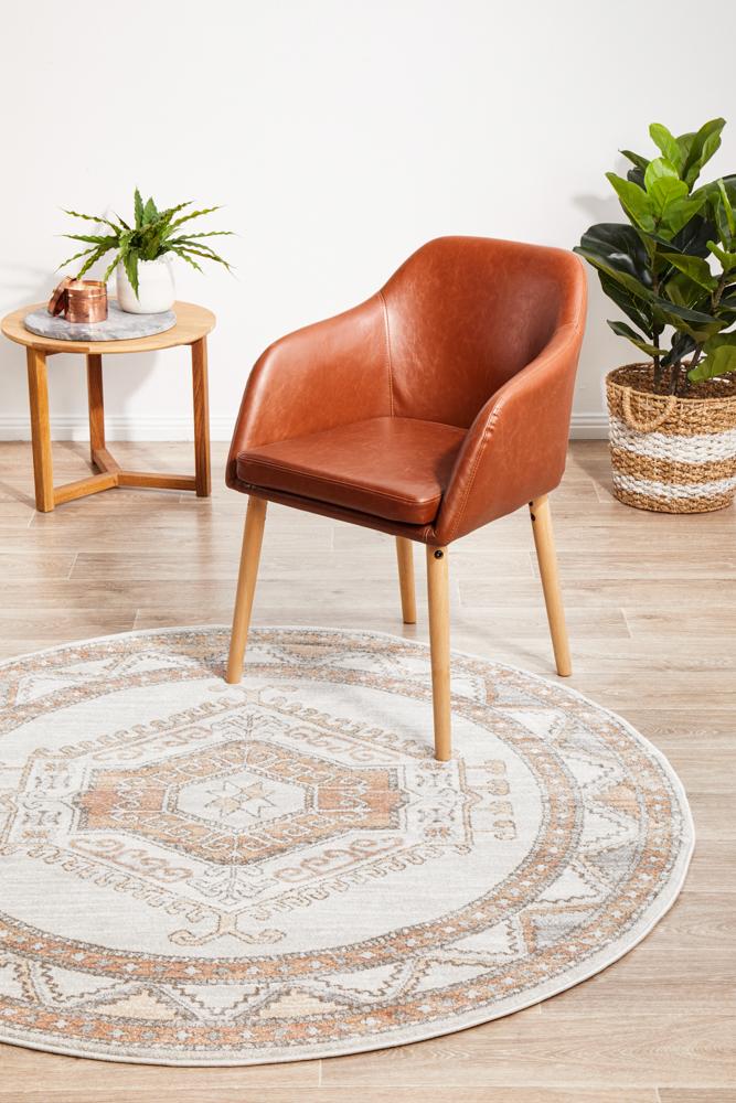 Mayfair Caitlen Natural Round Rug - Newstart Furniture