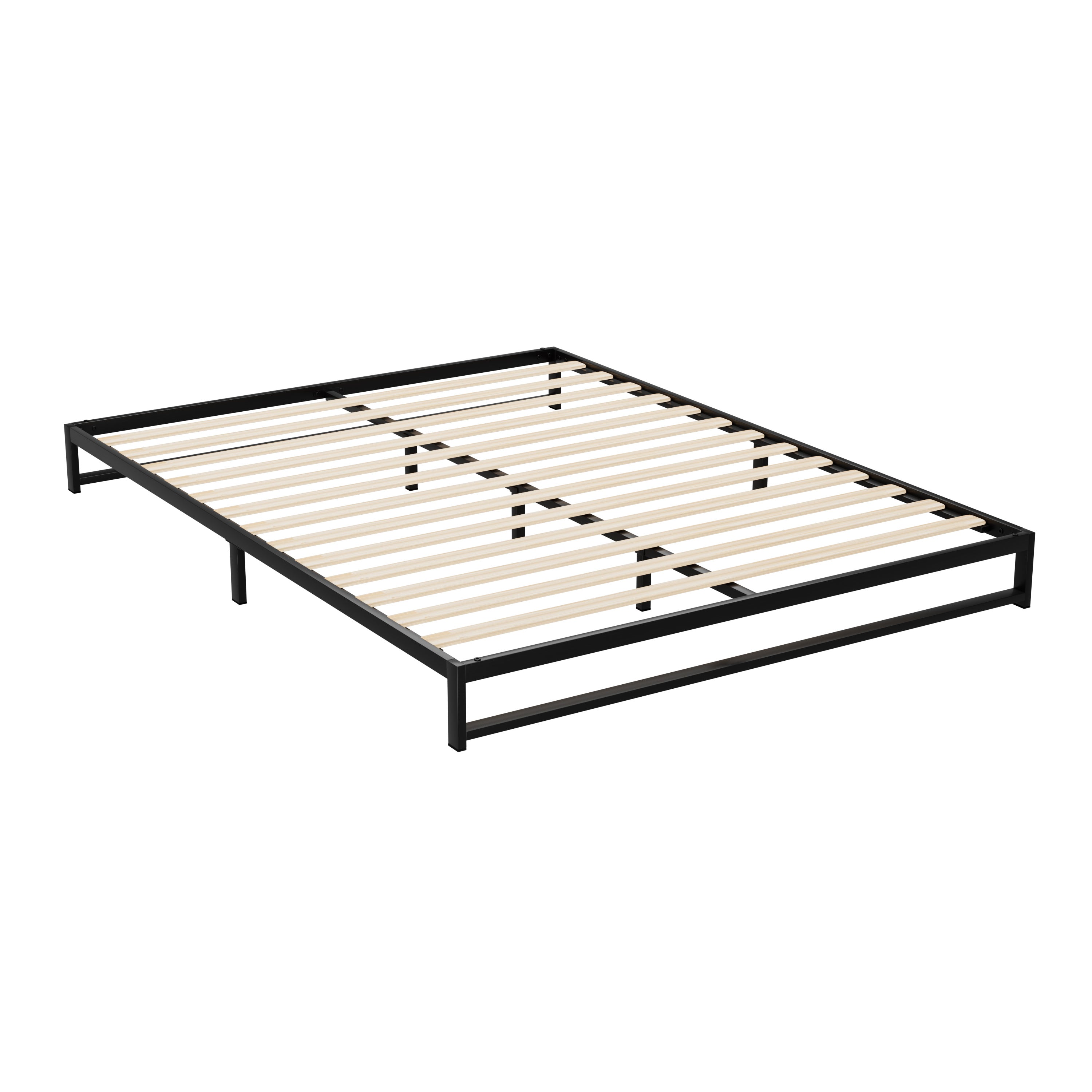Artiss Metal Bed Frame Queen Size Bed Base Mattress Platform Black BERU - Newstart Furniture