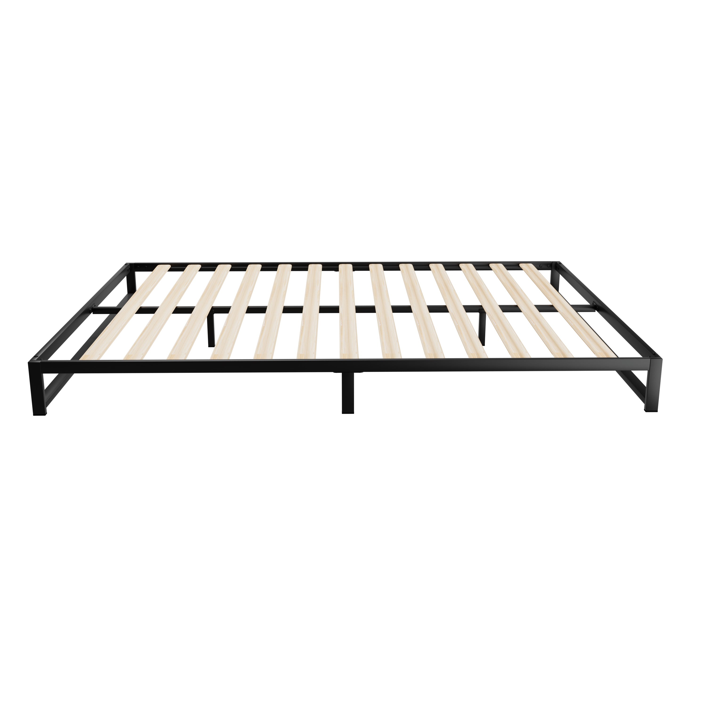 Artiss Metal Bed Frame Queen Size Bed Base Mattress Platform Black BERU - Newstart Furniture