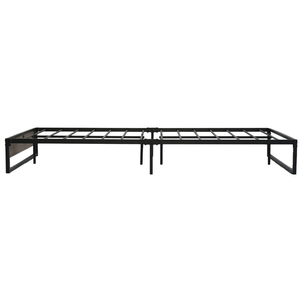 Artiss Metal Bed Frame Queen Size Mattress Base Platform Foundation Wooden OSLO - Newstart Furniture