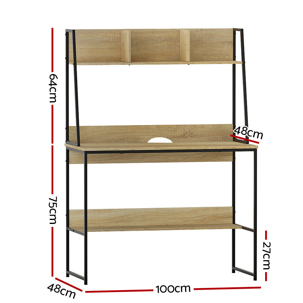 Artiss Computer Desk Office Desks Study Table Workstation Bookshelf Storage - Newstart Furniture