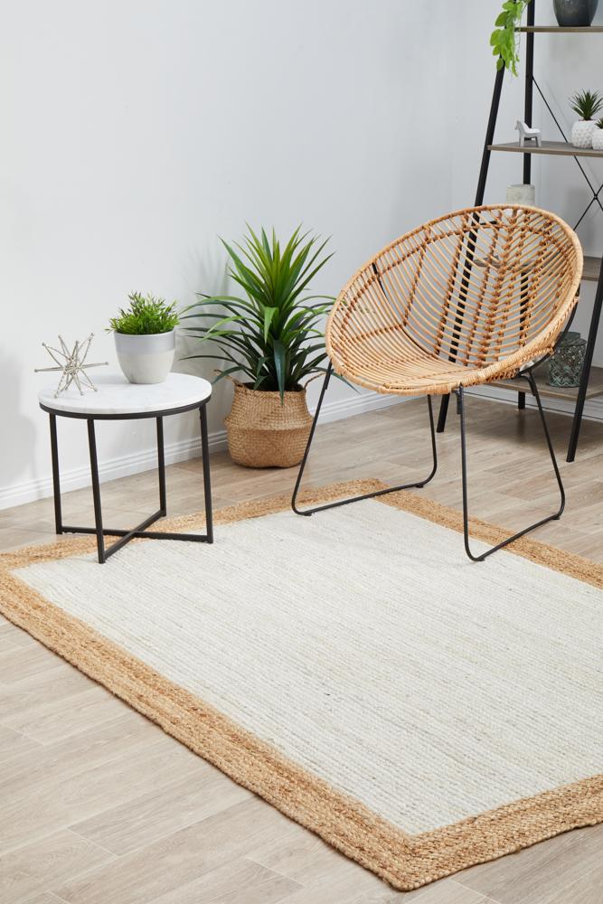 Noosa 333 White Natural Rug - Newstart Furniture