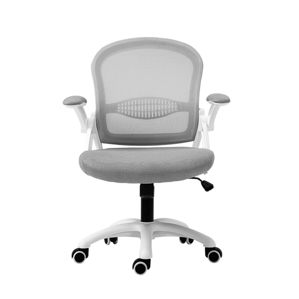 Artiss Office Chair Mesh Computer Desk Chairs Mid Back Work Home Study Grey - Newstart Furniture