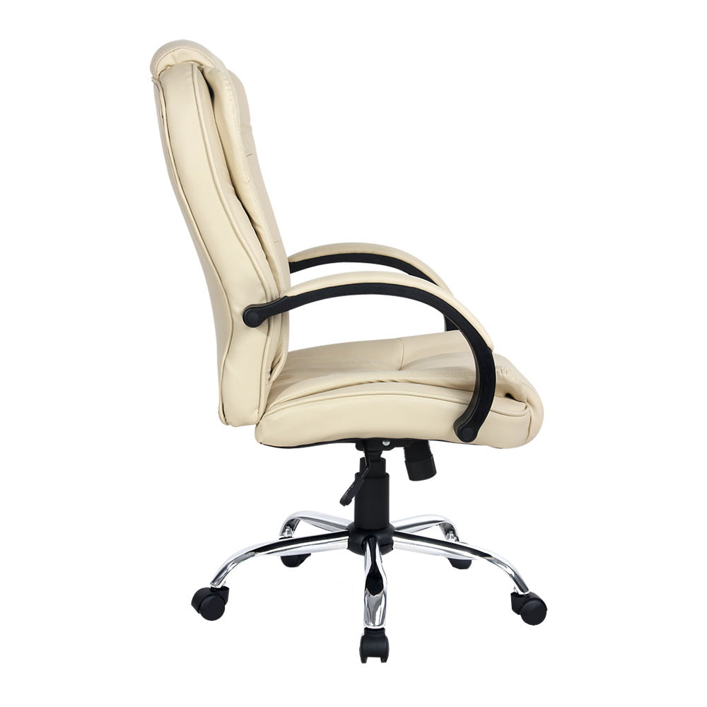 Artiss Office Chair Executive Gaming Computer Chairs Beige