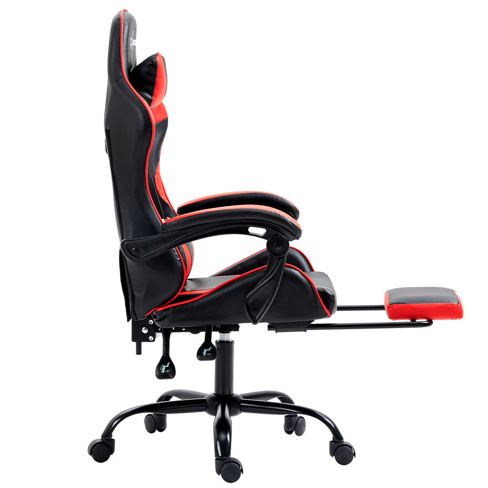 Artiss Office Chair Gaming Computer Executive Chairs Racing Seat Recliner Red - Newstart Furniture