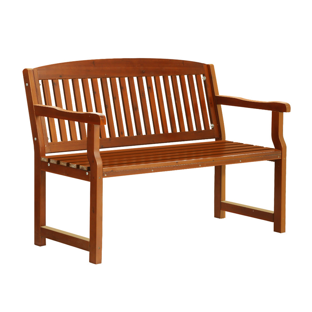 Gardeon Outdoor Garden Bench Seat Wooden Chair Patio Furniture Timber Lounge - Newstart Furniture