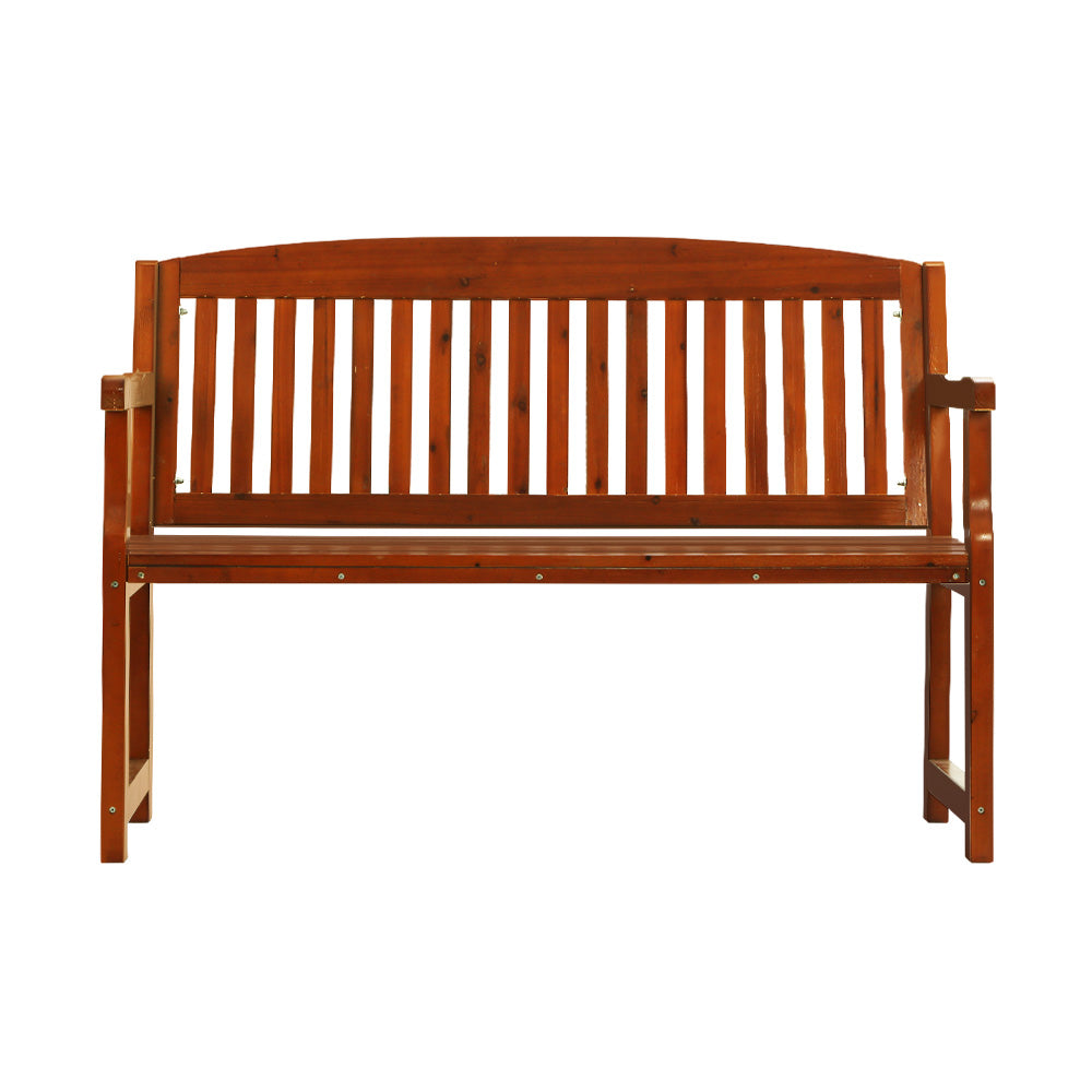 Gardeon Outdoor Garden Bench Seat Wooden Chair Patio Furniture Timber Lounge - Newstart Furniture