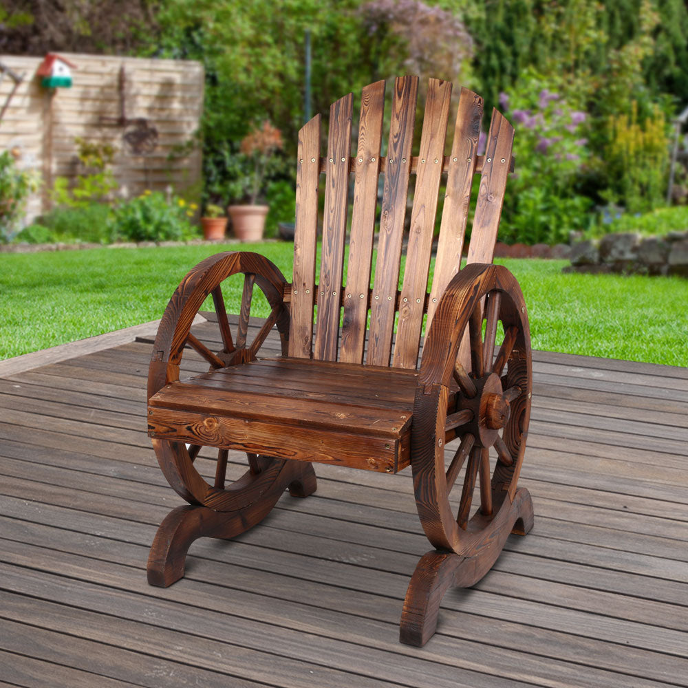 Gardeon Wooden Wagon Chair Outdoor - Newstart Furniture