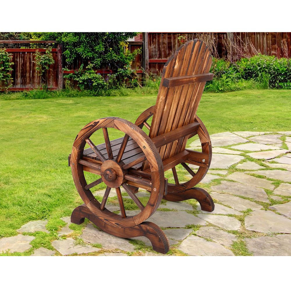 Gardeon Wooden Wagon Chair Outdoor - Newstart Furniture