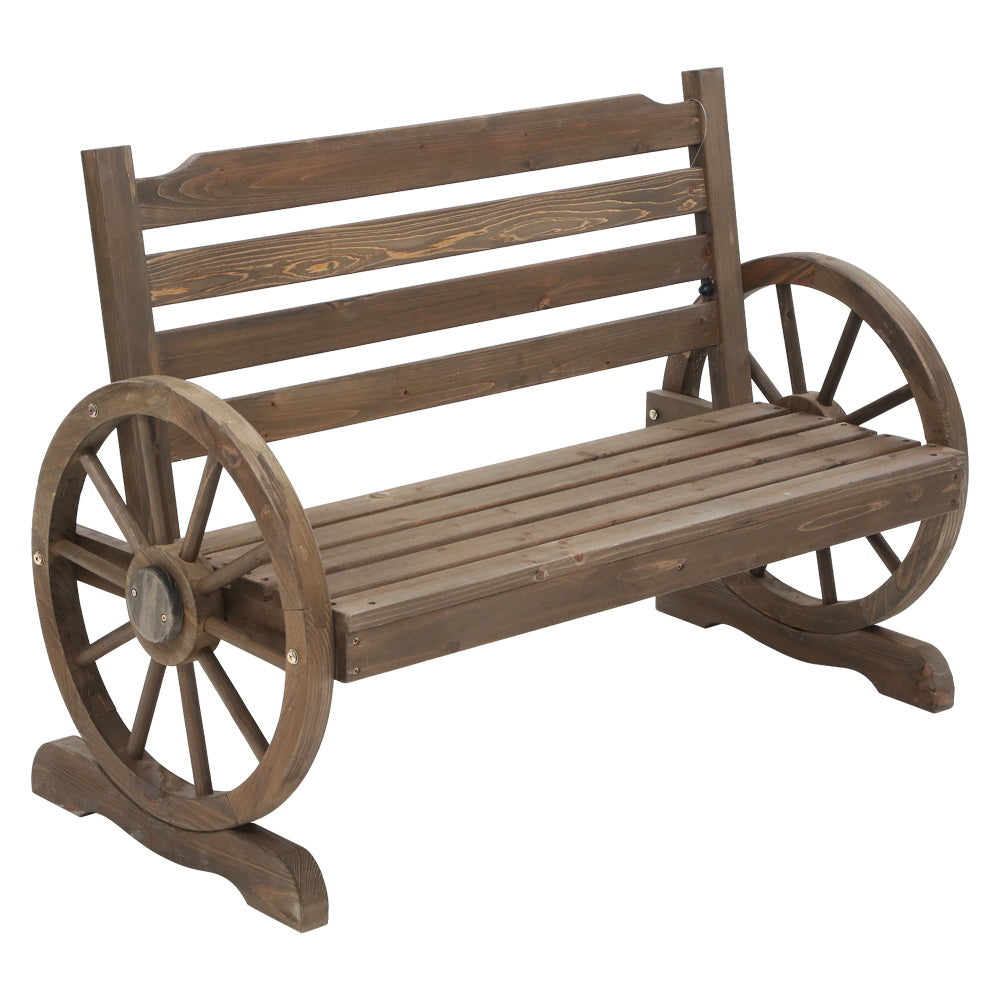 Gardeon Park Bench Wooden Wagon Chair Outdoor Garden Backyard Lounge Furniture - Newstart Furniture