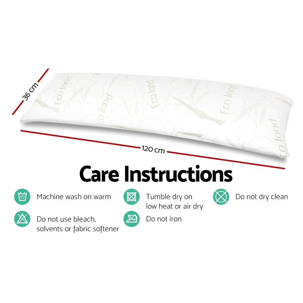 Giselle Bedding Full Body Memory Foam Pillow - Newstart Furniture