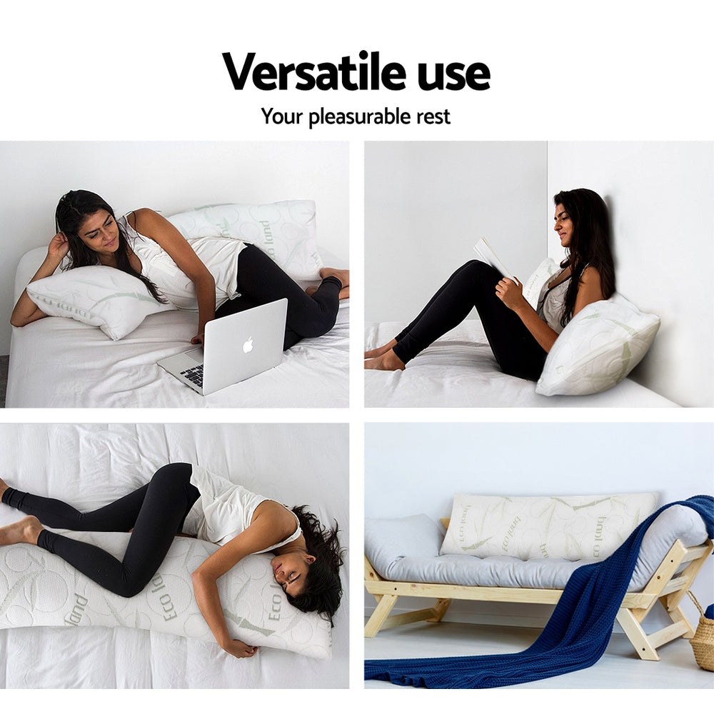 Giselle Bedding Full Body Memory Foam Pillow - Newstart Furniture