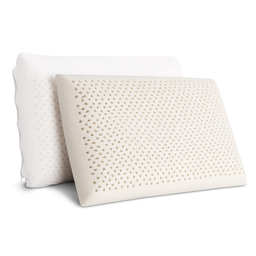 Giselle Bedding Set of 2 Natural Latex Pillow - Newstart Furniture