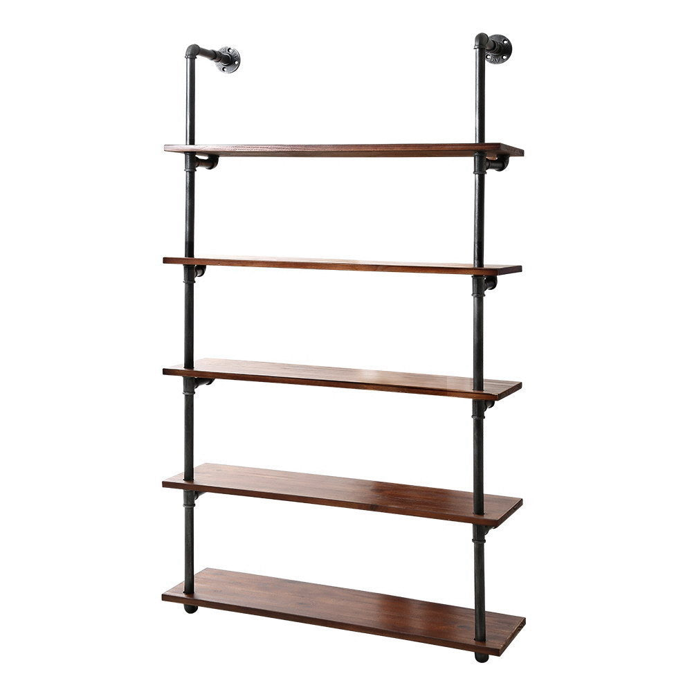 Artiss Wall Display Shelves Industrial DIY Pipe Shelf Rustic Floating Brackets - Newstart Furniture