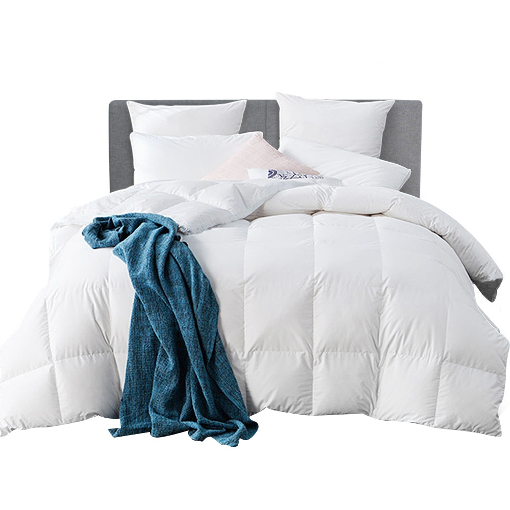 Giselle Bedding Queen Size 500GSM Goose Down Feather Quilt - Newstart Furniture