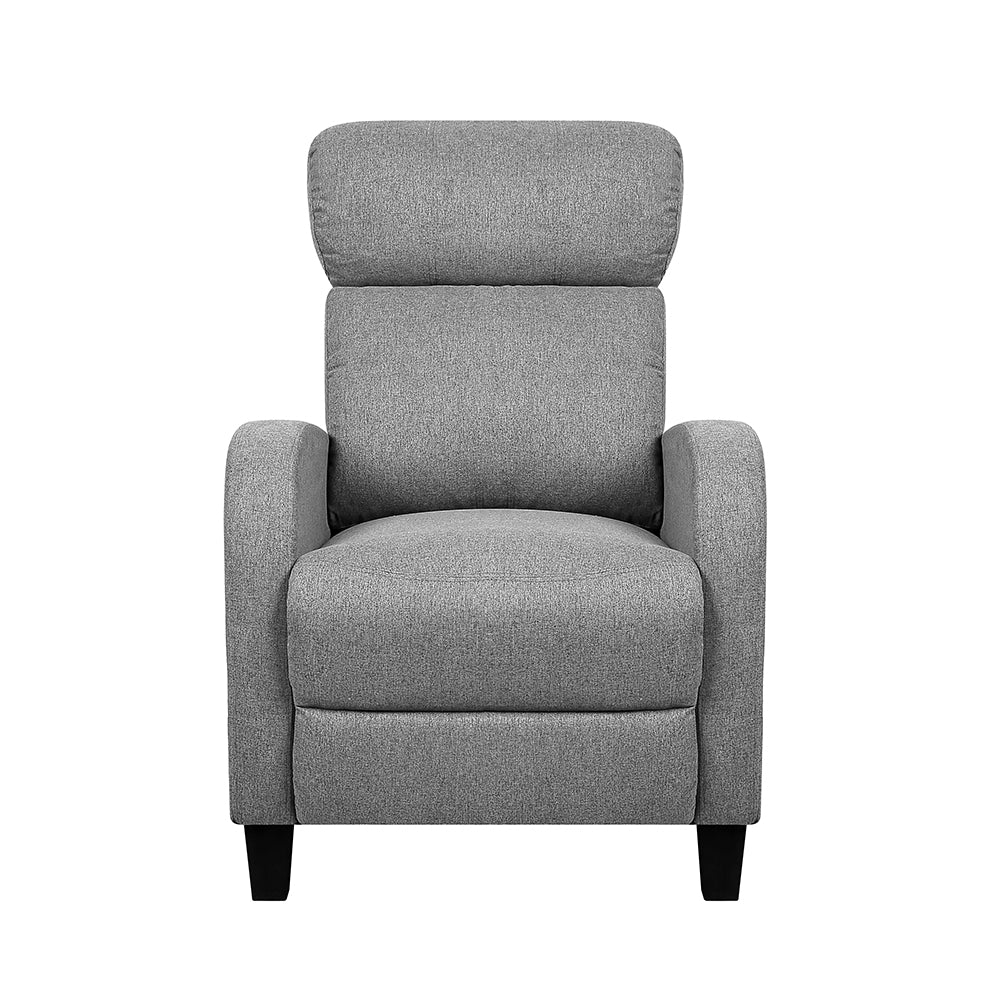 Artiss Fabric Reclining Armchair - Grey - Newstart Furniture