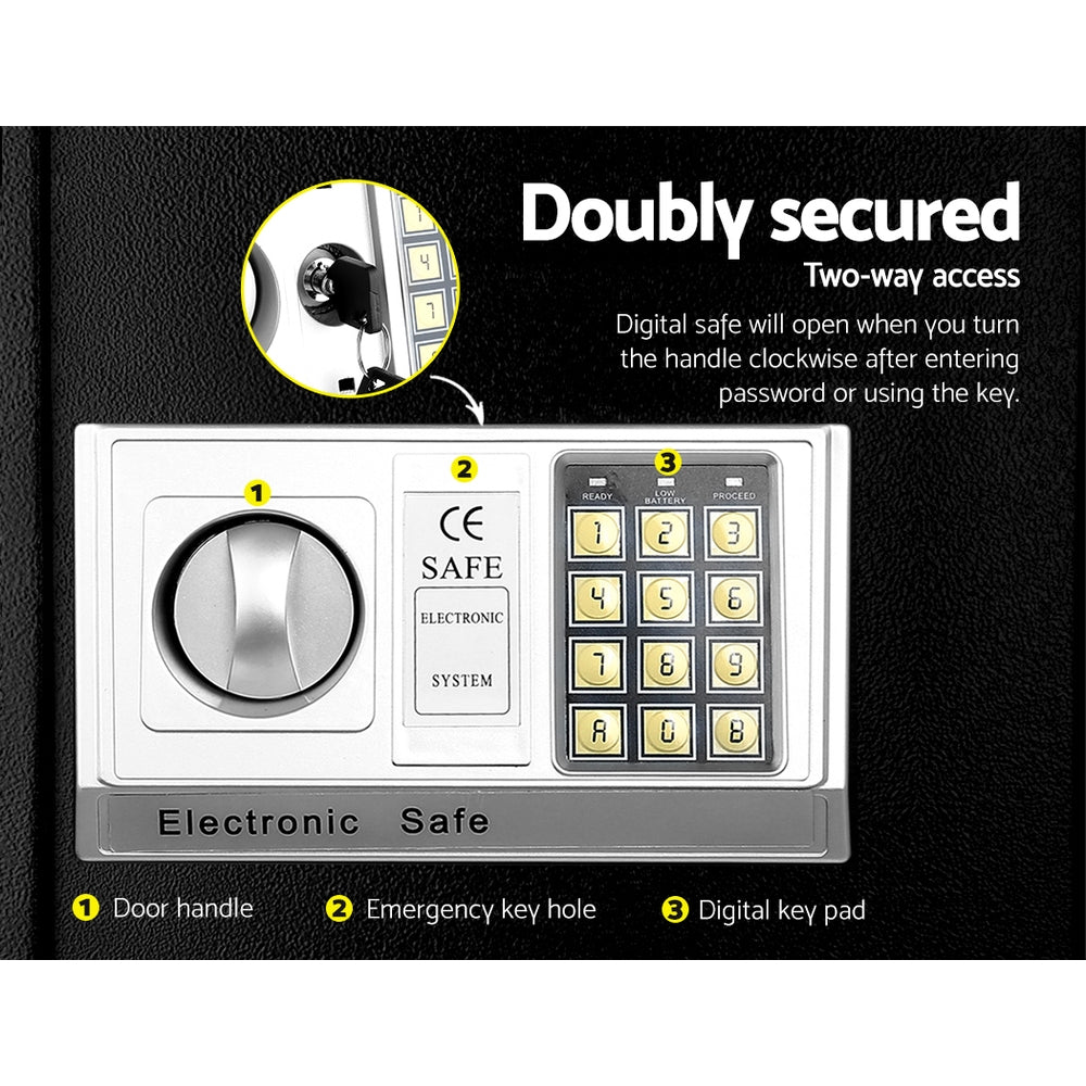 UL-TECH Electronic Safe Digital Security Box 20L - Newstart Furniture