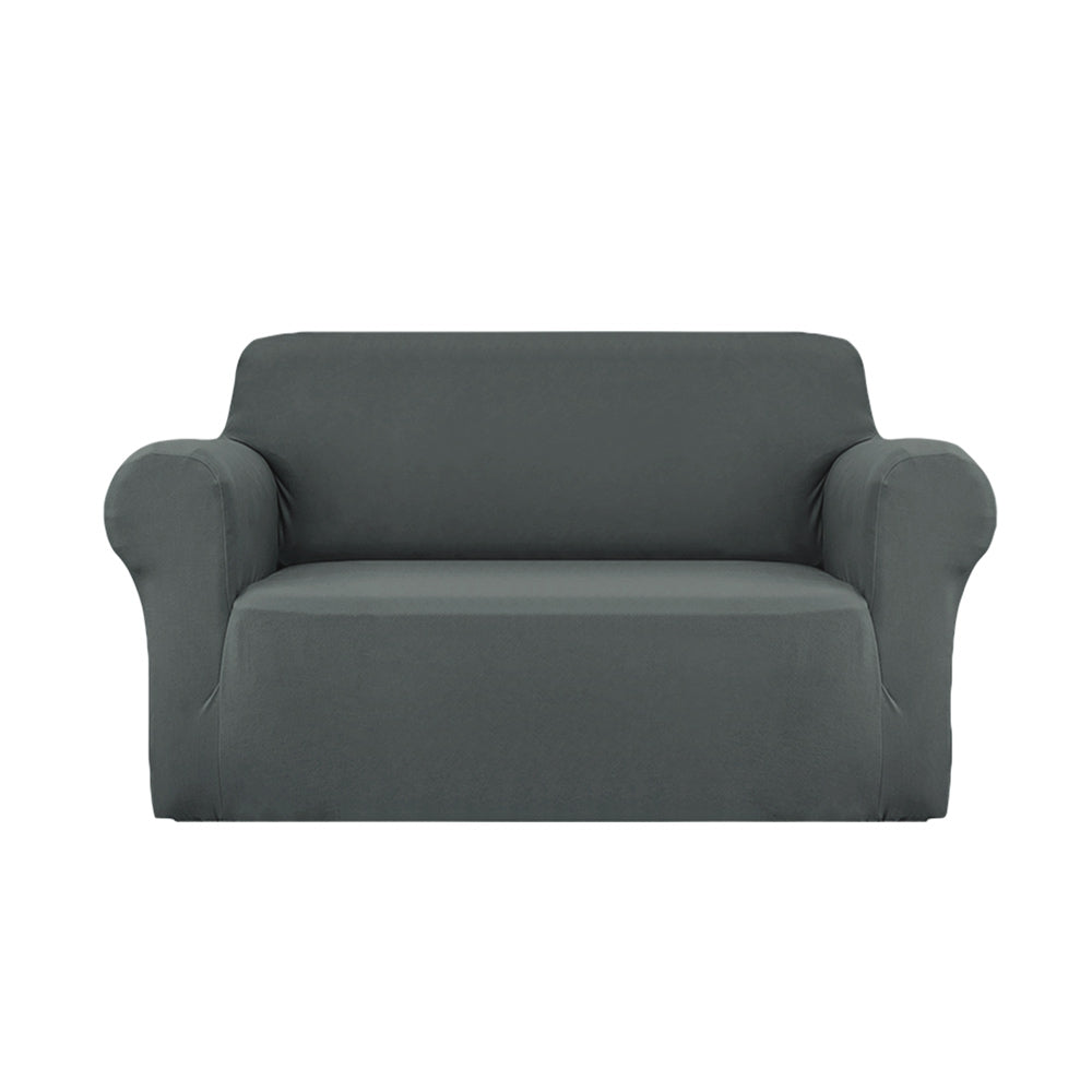 Artiss Sofa Cover Elastic Stretchable Couch Covers Grey 2 Seater - Newstart Furniture