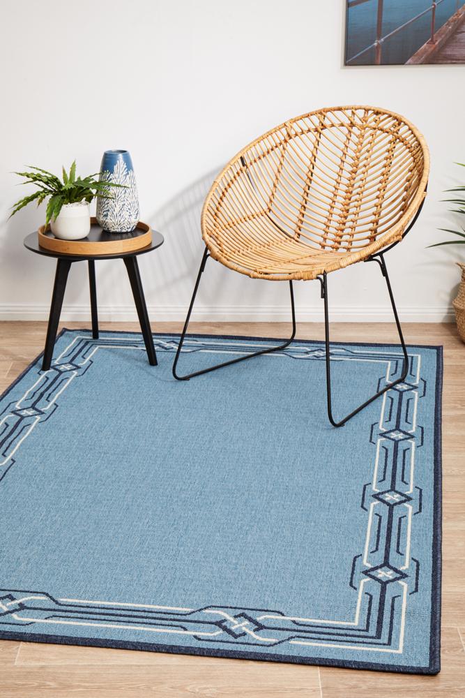 Seaside 6666 Blue Rug - Newstart Furniture