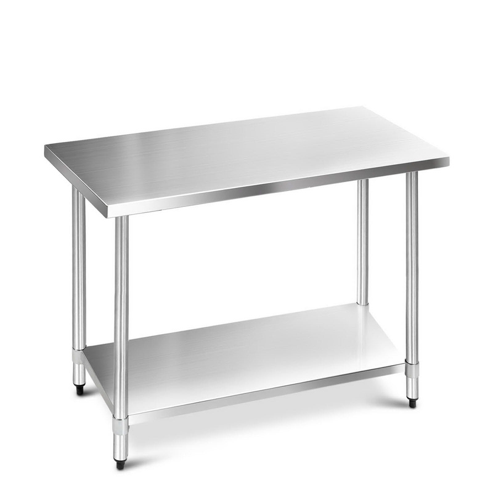 Cefito 1219 x 610mm Commercial Stainless Steel Kitchen Bench - Newstart Furniture