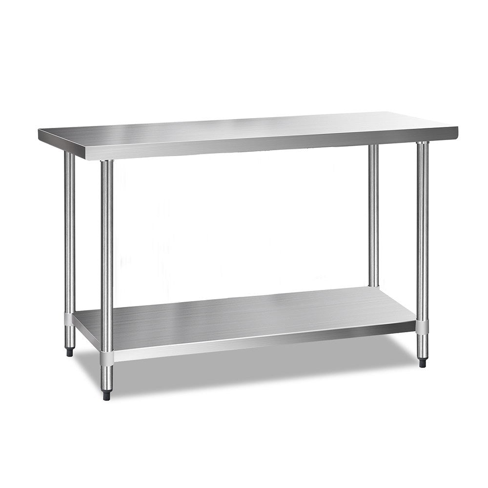 Cefito 610 x 1524mm Commercial Stainless Steel Kitchen Bench - Newstart Furniture