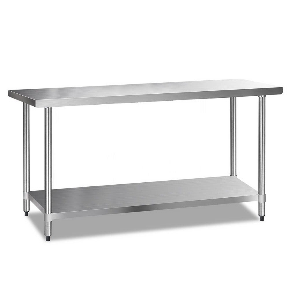 Cefito 610 x 1829mm Commercial Stainless Steel Kitchen Bench - Newstart Furniture