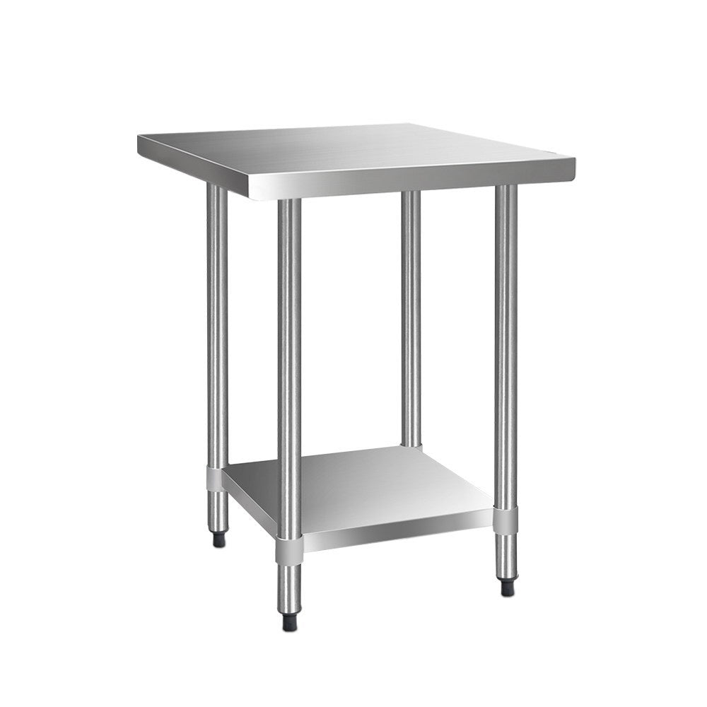 Cefito 762 x 762mm Commercial Stainless Steel Kitchen Bench - Newstart Furniture