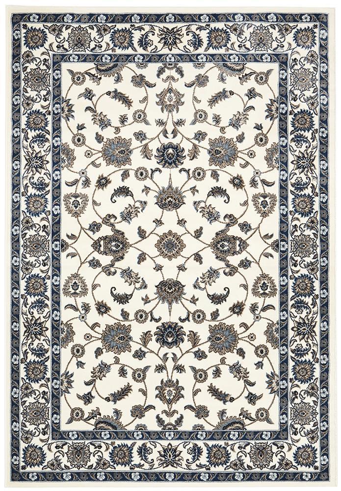 Sydney Collection Classic Rug White with White Border - Newstart Furniture