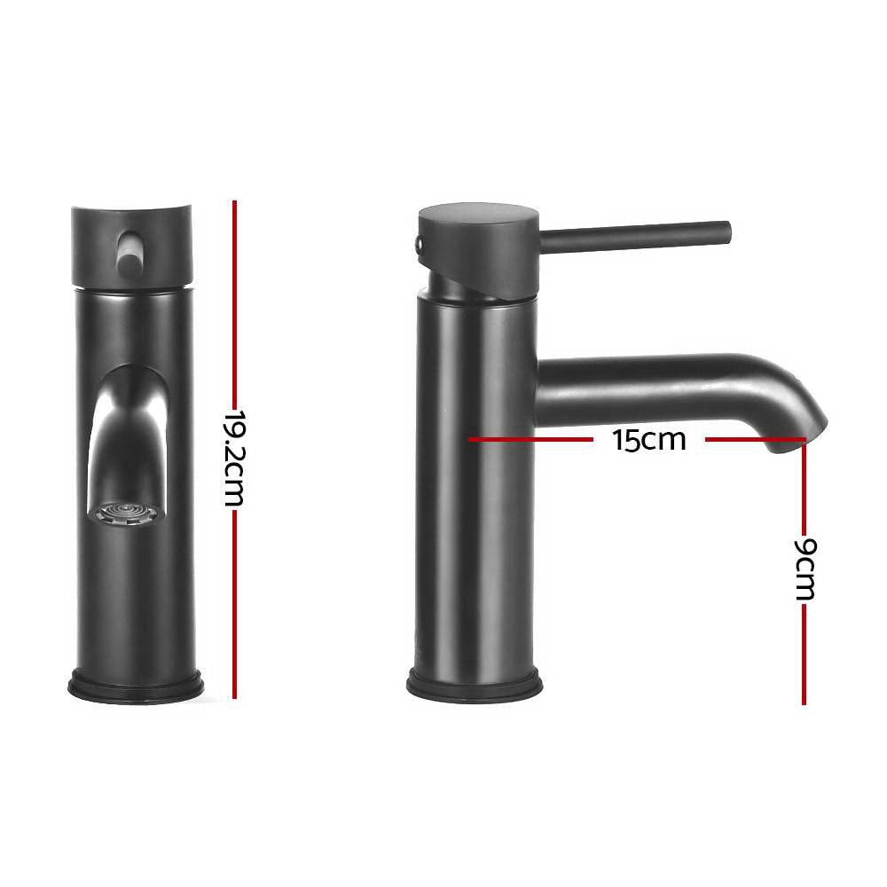 Cefito Basin Mixer Tap Faucet Black - Newstart Furniture