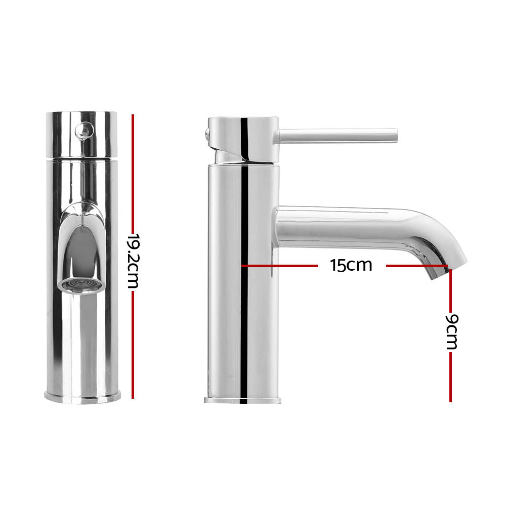 Cefito Basin Mixer Tap Faucet Silver - Newstart Furniture