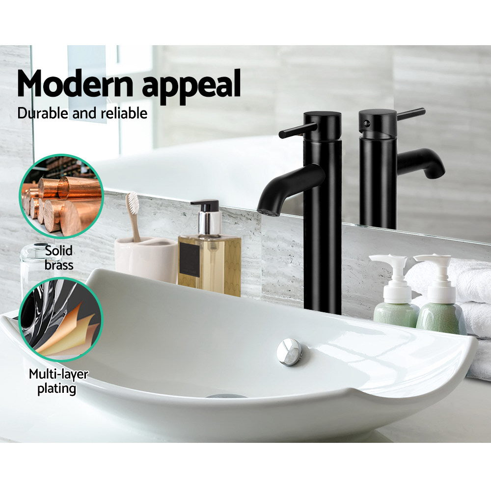 Cefito Basin Mixer Tap Faucet Black - Newstart Furniture