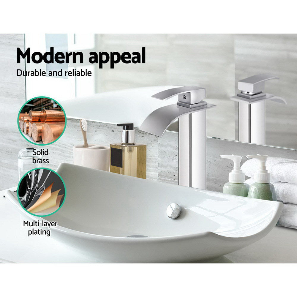 Cefito Basin Mixer Tap - Silver - Newstart Furniture