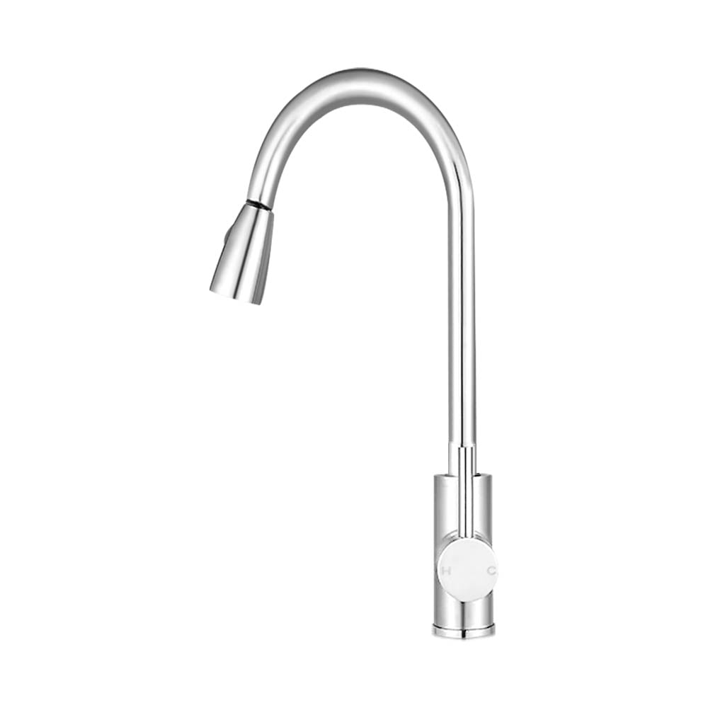 Cefito Pull-out Mixer Faucet Tap - Silver - Newstart Furniture