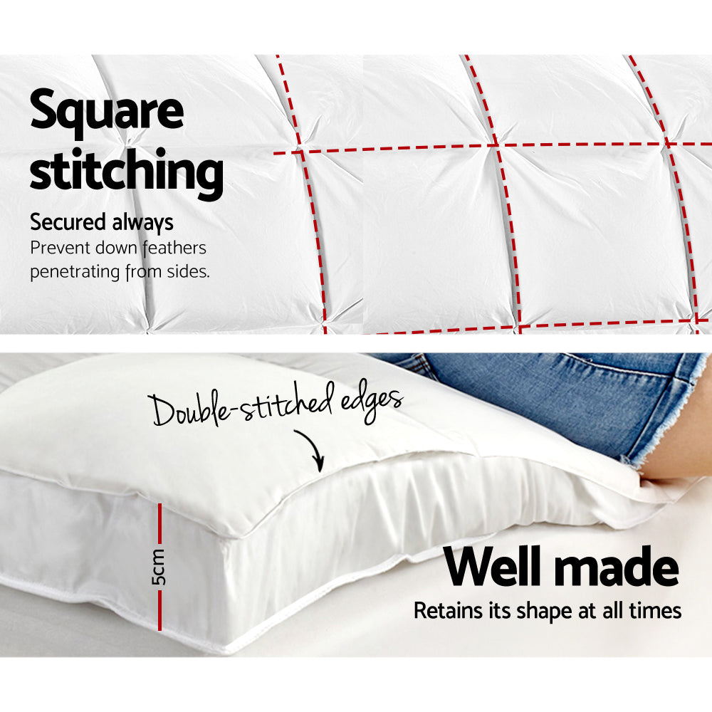 Giselle Queen Mattress Topper Pillowtop 1000GSM Microfibre Filling Protector - Newstart Furniture