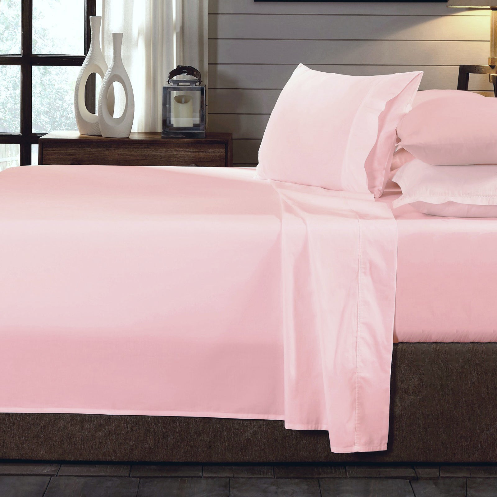 Royal Comfort Organic Cotton Sheet Set | Queen, 250TC, Blush