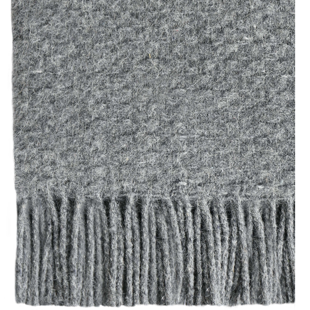 Soho Throw - Wool Blend - Grey - Newstart Furniture