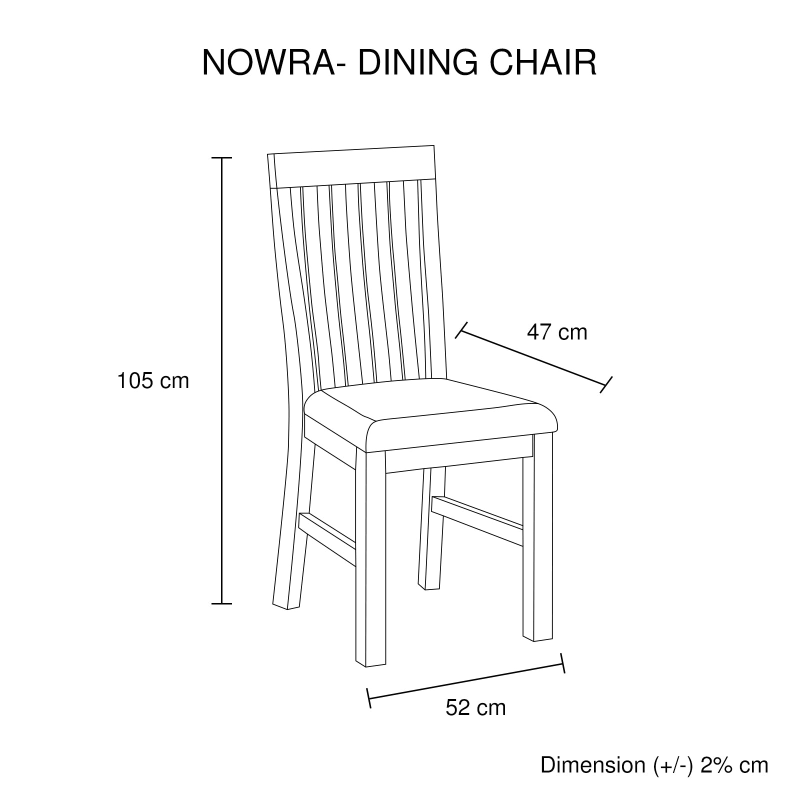 Pu Seat Dining Chair - Newstart Furniture
