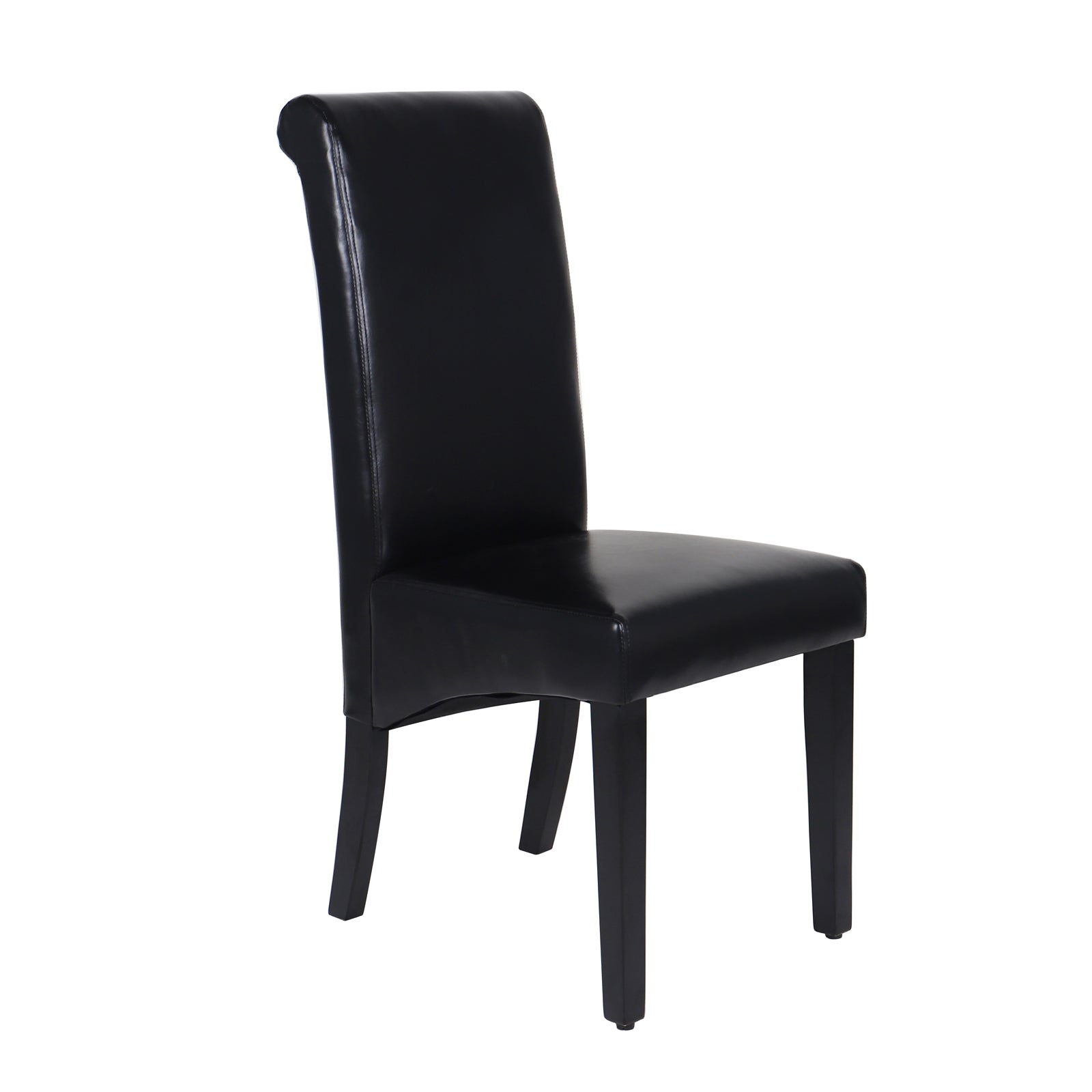 Swiss Wooden Dining Chairs Black 2x - Newstart Furniture
