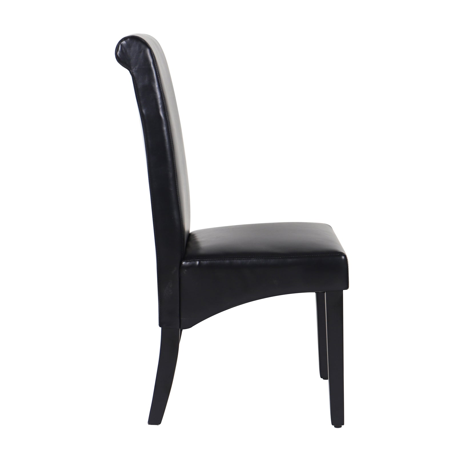 Swiss Wooden Dining Chairs Black 2x - Newstart Furniture