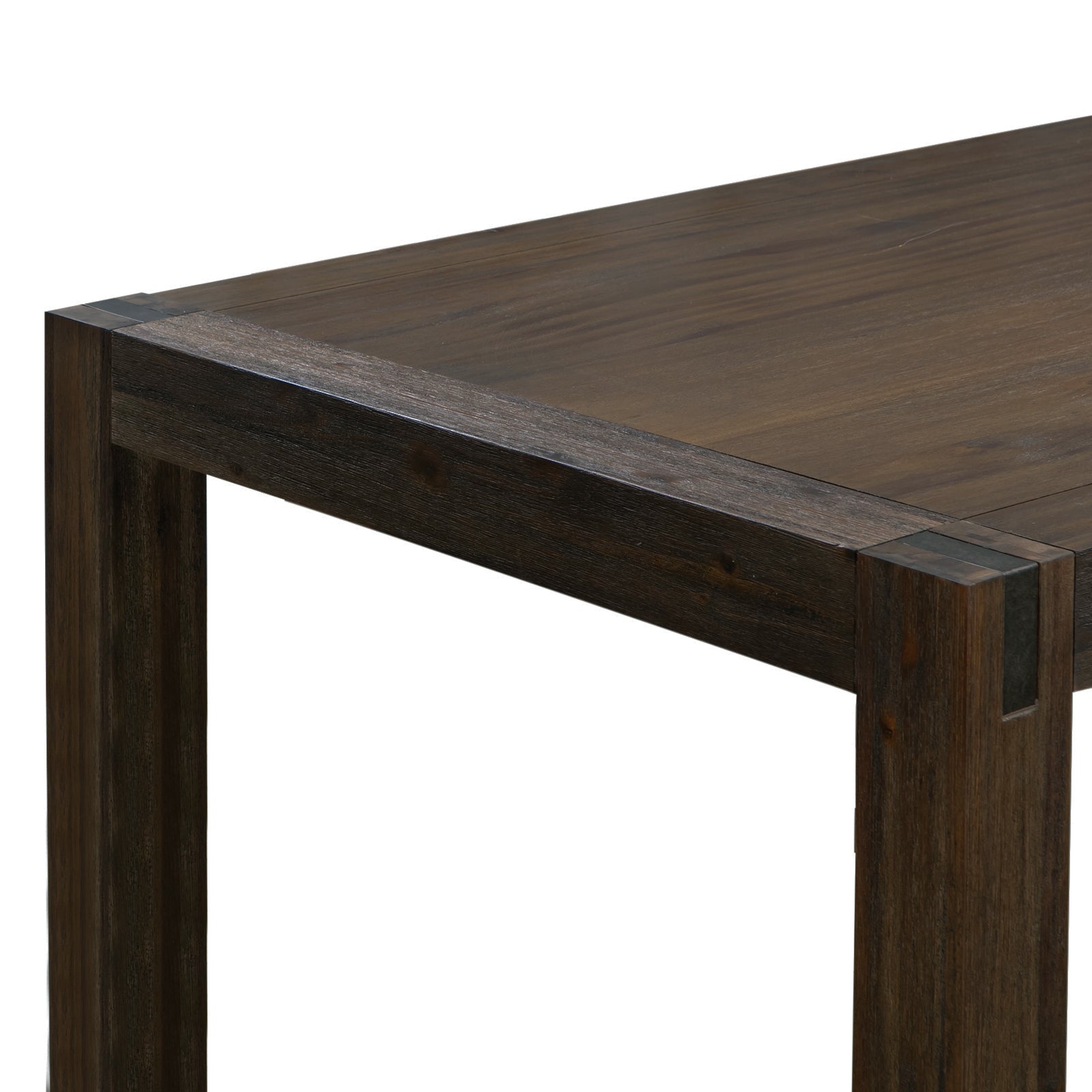 Dining Table with Acacia Medium Size Wooden Base in Oak Colour